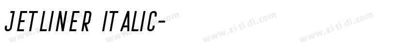 Jetliner Italic字体转换